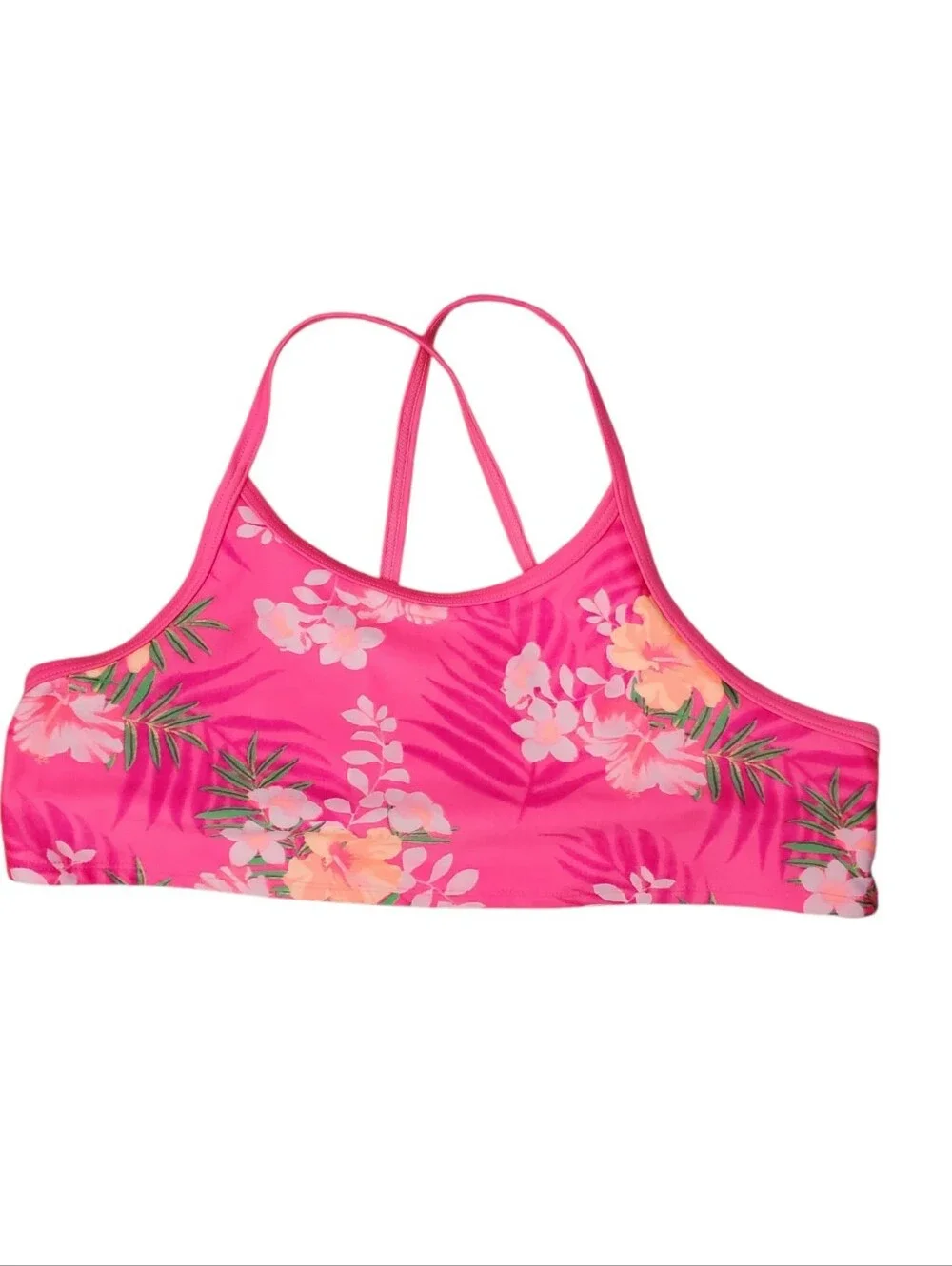 Neon Berry Vibrant Pink Swim Bikini Top Size XXL
